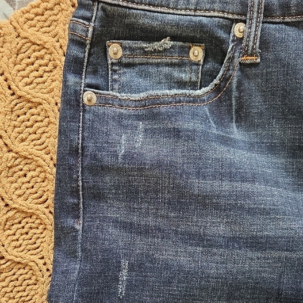 Pistola 'Aline' High Rise Dark Wash Skinny Ankle Jeans w/ Button Fly - Size 28 - Picture 7 of 11